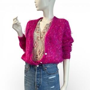 NWT Artisan Made Mohair Open Style Cardigan